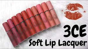 3ce soft lip lacquer 6g n. Biyw Review Chapter 70 3ce Soft Lip Lacquer Swatch Review Youtube