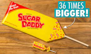 When i reached a peanut in the bar or i happened upon a particularly nutty bar, it was my delight! Giant 1 Lb Sugar Daddy Enormous Milk Caramel Lollipop