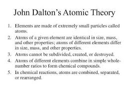Dalton S Atomic Theory Atomic Theory John Dalton Atomic Theory Physics