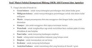 Apoteker rumah sakit cari di antara 17.200+ lowongan kerja terbaru di indonesia dan di luar negeri gaji yang layak pekerjaan penuh waktu, sementara dan paruh waktu cepat & gratis pemberi kerja terbaik kerja: Materi Soal Skb Farmasi Apoteker Cpns 2020 Seleksi Kompetensi Bidang Antapedia Com
