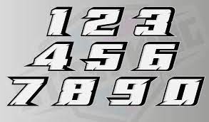 3 X Custom Racing Numbers Vinyl Stickers Decals Race Etsy Vinyl Sticker Nascar Racing