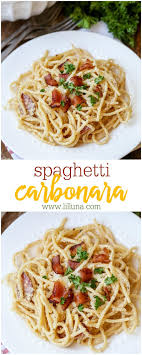 How To Make Pasta Carbonara A Family Favorite Lil Luna Recipe Carbonara Pasta Pasta Dishes Recipes