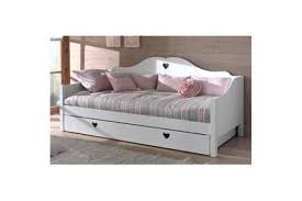 Pour un lit enfant, vous pouvez opter pour un lit en 90, mais vous pouvez très tôt prendre un lit en 140, surtout si la chambre enfant est grande et pour être sûr que. Lit De 2 Places Maisonetstyles Ensemble Lit Banquette Avec Tiroir Blanc Amorena Darty