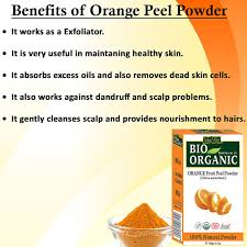Orange Peel Powder Fades Blemishes Dark Spots And Aloe Vera Gel Face Mask