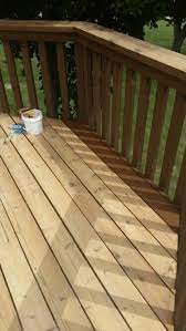 Deckscapes exterior acrylic solid color deck stain is available in 0 colors. Re Staining A Deck During Applying Sherwin Williams Deckscapes Oil Based Semi Transparant Exterior Stain Color Staining Deck Deck Stain Colors Deck Colors