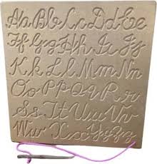 Slant the paper as shown in the picture. Moreyaji Cursive Writing Practice Tracing Wooden Board For Kids Cursive Capital Small Alphabet Board With Wooden Dummy Pencil For Kids Boys Girls Capital Small Cursive Alphabets Cursive Writing Practice
