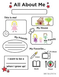 All About Me A Fun Worksheet For Children To Share A Little About Themselves Fun Worksheets All About Me Worksheet Worksheets For Kids