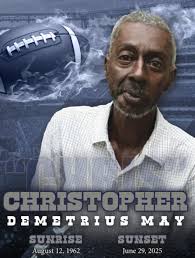Obituary for Christopher Demetrius May