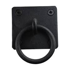 black cast iron ring pull cabinet