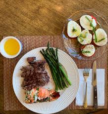 Check spelling or type a new query. Lobster Tail With Ribeye Steak And Caprese Foodporn