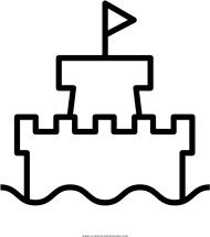 I finally found some time to finish coloring this chaos. Download Sand Castle Coloring Page Torre De Castelo Desenho Png Free Png Images Toppng