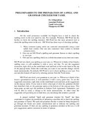 Learn the concepts of class 9 english writing with videos and stories. Pdf Preliminaries To The Preparation Of A Spell And Grammar Checker For Tamil Rajendran Sankaravelayuthan Academia Edu