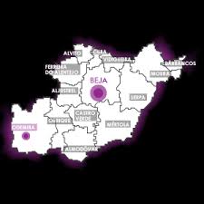 Mapa samochodowa · zdjęcia satelitarne · hybryda · mapa terenowa. Comarca Beja