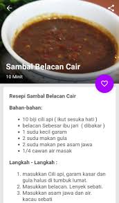 Makan lebih berselera kalau dinikmati bersama resipi sambal belacan yang cukup membangkitkan selera makan anda setiap hari. Resepi Sambal Nasi Lemak For Android Apk Download