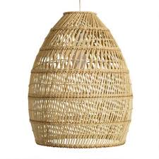 Shop for plug in hanging lamps online at target. Basket Weave Bamboo Pendant Lamp World Market