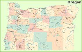 What are some of oregon's major cities? Road Map Of Oregon With Cities