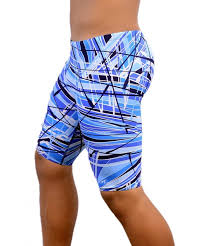 boys mens printed pro athletic jammer swimsuit swim shorts blue cg184w02e28