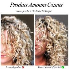 How Much Hair Product To Use Styling Curly Hair Is Not Only About The Right Techniques Or The Curly Hair Styles Naturally Curly Hair Styles Curly Hair Tips