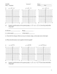 Worksheet 2.4— parent functions & transformations. Parent Functions And Transformations Worksheet Promotiontablecovers