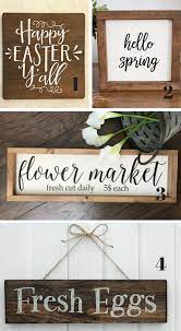Gorgeous Spring And Easter Decor To Spruce Up Your Home Easter Wood Signs Spring Decor Diy Easter Decorations