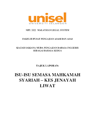 Pdf Isu Isu Semasa Mahkamah Syariah Kes Jenayah Liwat Betty M Academia Edu