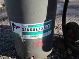 Sandblast and painting utility trailer from camper. Sandblasting Equipment Estate Sale Full Of Guns Tools Fishing Camping And Lots Of Small And Big Appliances Equip Bid