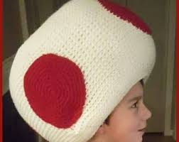 DIGITAL DOWNLOAD: PDF File Written Crochet Pattern for the Toad Costume Hat  and Vest Combo