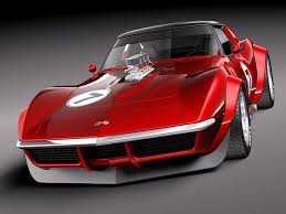 Chevrolet Corvette C3 1969 Pro Touring 3d Model Corvette C3 Chevrolet Corvette Corvette