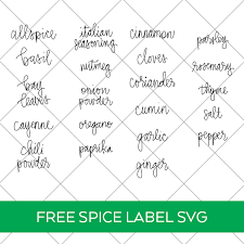 Download Spice Labels Free Svg Files Laptrinhx