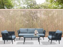 Mobili da giardino da obi. Offerta Salotto Da Giardino In Alluminio Grigio Scuro E Corda Porto Cervo Big Con Divano 3 Posti