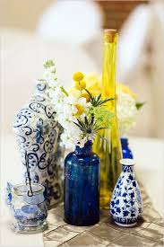 Ocean Blue And Yellow Springtime Wedding Yellow Decor Wedding Table Decorations Yellow Table