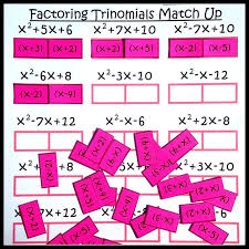 For the first part of your question (x2+bx+c), we know we need to have two quantities (represented by a set of parentheses) that have an x in each quantity. Pin On My Tpt Items