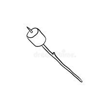 > black and white drawing of the full glass with the marshmallows clipart. Marshmallow Stick Stock Illustrations 1 211 Marshmallow Stick Stock Illustrations Vectors Clipart Dreamstime