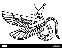 Dragon - demonio del antiguo Egipto Fotografía de stock - Alamy