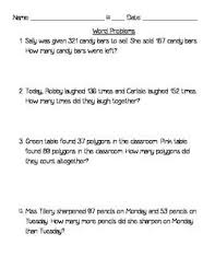 Triple Digit Addition Subtraction Word Problems Subtraction Word Problems Word Problems Word Problem Worksheets