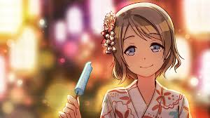 Checkout high quality anime wallpapers for android, pc & mac, laptop, smartphones, desktop and tablets with different resolutions. Desktop Wallpaper Watanabe You Anime Girl Cute Anime Eating Candy Hd Image Picture Background Gkn0du