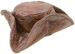 Amazon Com Brown Leatherette Tri Fold Caribbean Pirate Hat Jack Toys Games Pirate Hats Pirate Costume Accessories Homemade Pirate Costumes