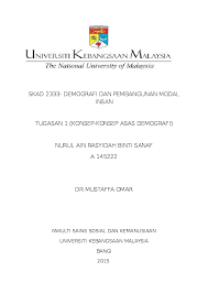 Konsep kewirausahaan dan pendidikan kewirausahaan di sekolah : Doc Konsep Asas Demografi Nurul Ain Sanaf Academia Edu