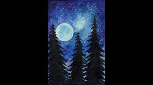 Deep water generally ebbs and flows more slowly with a smoother surface. Easy Watercolor Moonlight Painting Novocom Top
