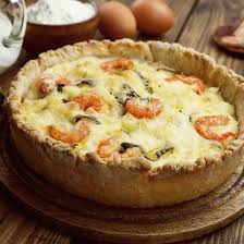 Quiche Aux Crevettes Et Courgette Recept Koken Taart