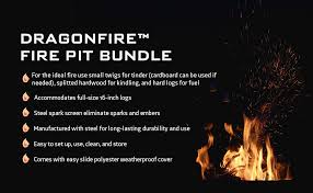 Maybe you would like to learn more about one of these? Amazon Com Dragonfire 23 5 Inch Smokeless Wood Burning Outdoor Bonfire Fire Pit Bundle Includes Stand Spark Screen Waterproof Cover Great For Camping Cooking Tailgating And Patio Bronze Garden Outdoor