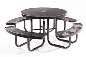 Coated Outdoor Furniture Top Round Portable Picnic Table Sale Patio Furniture Sets Shop Backyardequip Com In 2020 Portable Picnic Table Wooden Picnic Tables Commercial Outdoor Furniture