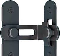 Carbon Steel Door Latch Gate Latch & Barn Door Lock - Black Carbon Steel  Sliding Door Lock For Cabinets & Gates Barn Door Latches For Sale