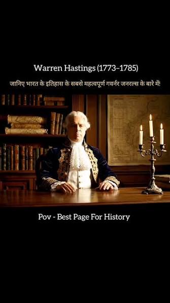 Warren Hastings First Governor General Of Bengal