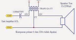 Minggu lalu speaker corong toa milik masjid rusak karena terlalu besarnya daya ampli. Catatan Ku Adapter Amplifier Ocl Dengan Speaker Toa