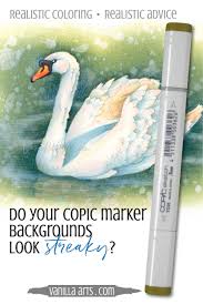It is important to understand how new colors will be layered over previous colors to create the effect of transparency. Coloring Tip How To Color A Smooth Background Why Copic Markers Leave Stripes And Streaks Vanilla Arts Co