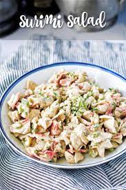 Surimi Imitation Crab Salad Recipe Imitation Crab Salad Crab Pasta Salad Recipe Crab Salad Recipe