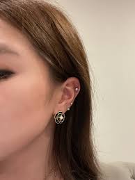 Camellia Earrings • Gold, Pearl, Diamond Embellished • Minimalist Earrings  • Elegant Earrings • Stud Earring • Gift for Her