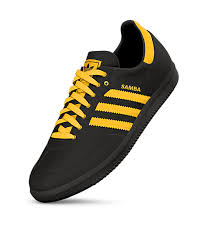 Black And Yellow Adidas Shoes Adidas Mi Samba Adidas Canada Adidas Outfit Shoes Sneakers Men Fashion Addidas Shoes