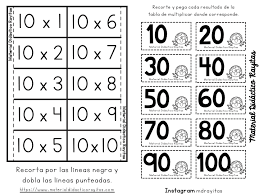 Tablas De Multiplicar Manipulativo Para Recortar 11 Tablas De Multiplicar Aprender Las Tablas De Multiplicar Tabla De Multiplicar Para Imprimir